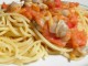 spaghettis aux coques et sauce crémeuse à la tomate